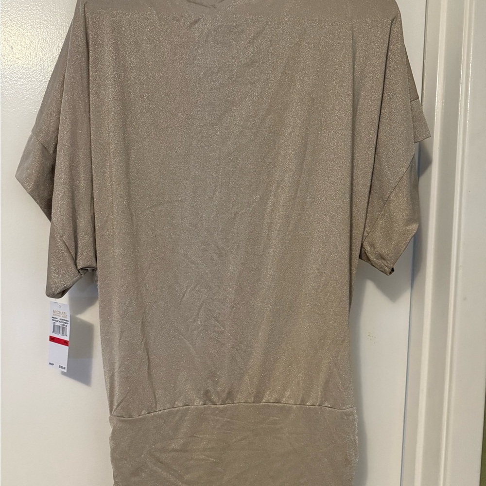 Michael Kors Gold Swim Coverup Relaxed Fit